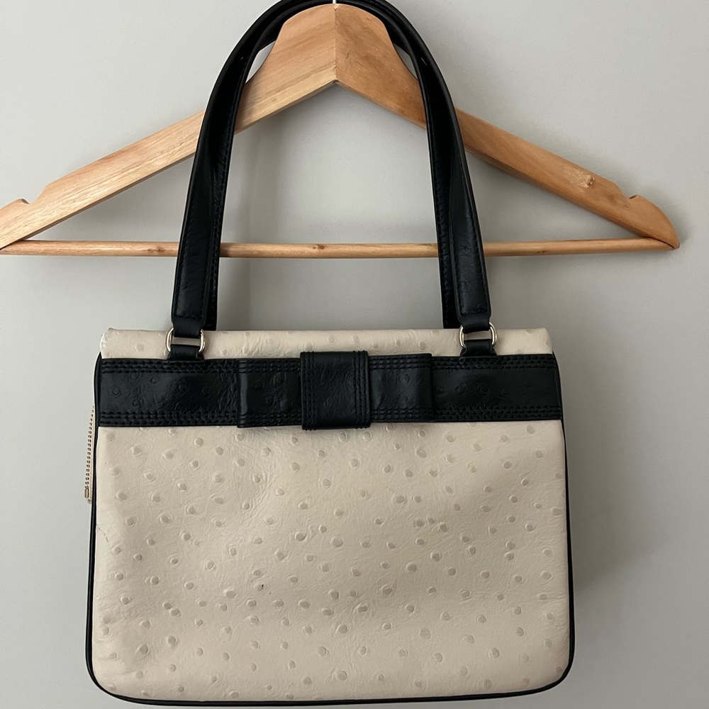 Kate Spade brown and cream embossed ostrich purse